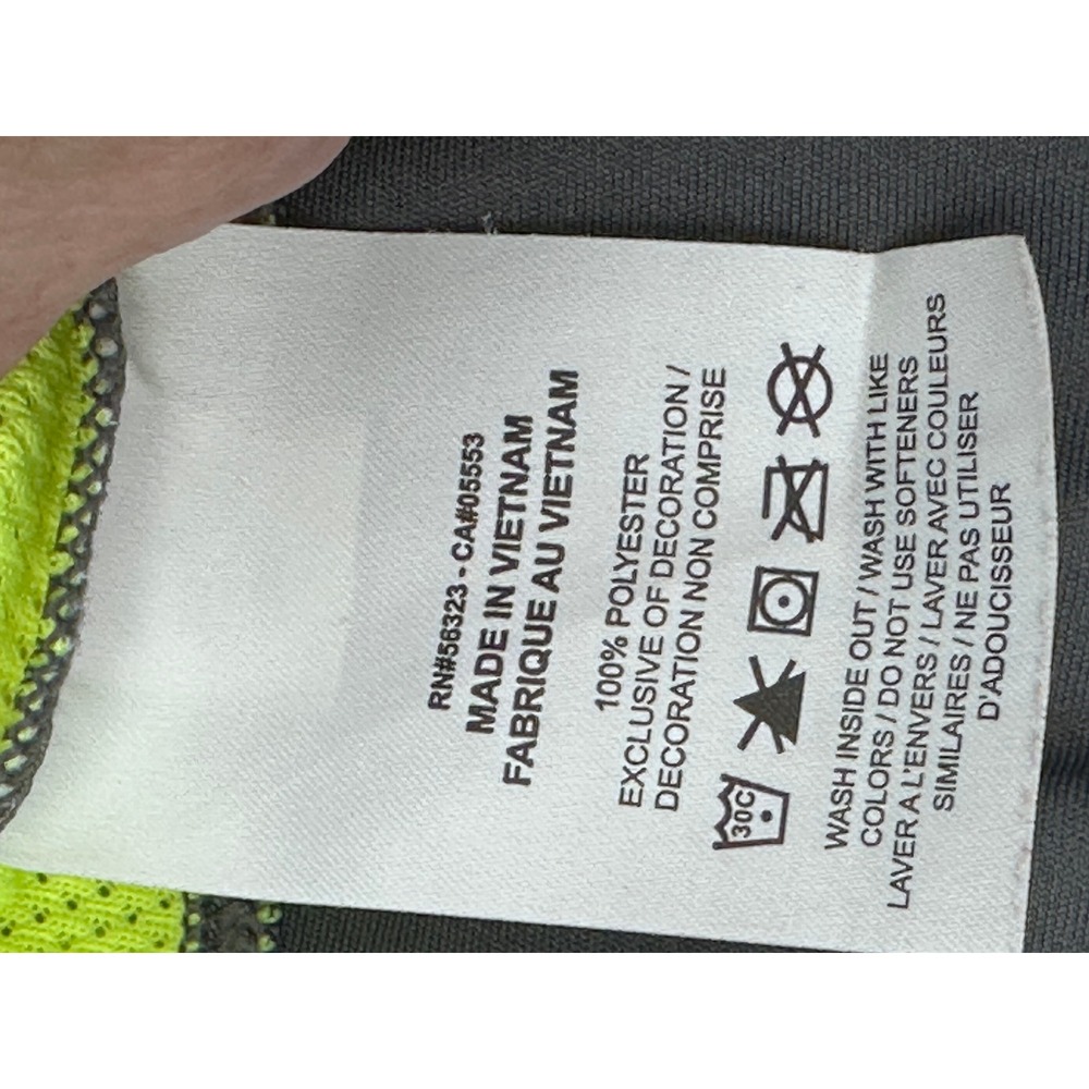 Nike Golf Polo Shirt Mens XL Grey Neon Volt 2022 Warren Cup Performance - Picture 2 of 10
